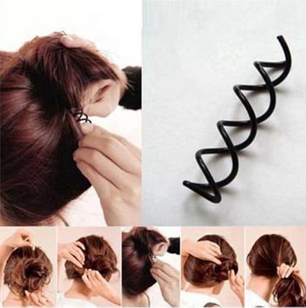 Go Go Gadget - Spiraal Haarspeld: Volume-in-Haar-Zonder-Elastiek-Staart-Stylen