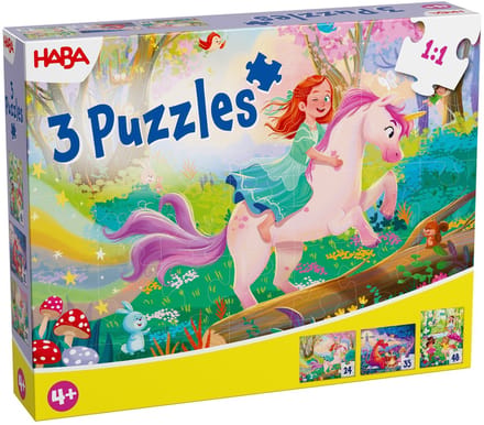 Puzzel - Toverdroom - 3 in 1 - 24, 35, 48st. - 4+