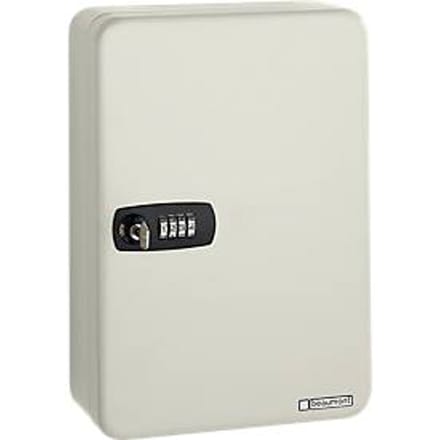 Sleutelkast met cijfercombinatieslot Keybox - plaatstaal - 100 haken - lichtgrijs