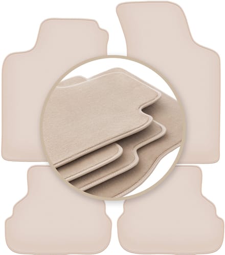 PREMIUM beige matten voor: Volkswagen Golf III cabrio, hatchback, stationwagen 1993-2002