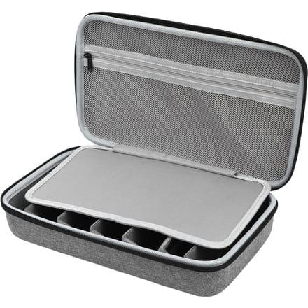 Reis Zonnebril Etui Sleuf Bril Hard Opbergdoos voor Meerdere Paren Grijs gray
