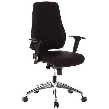 hjh office Pro-Tec200 - Bureaustoel - Stof - Zwart