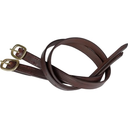 spoorriemen leer 45 cm bruin 2 stuks