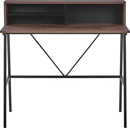 HARISON - Bureau - Donkere houtkleur - Spaanplaat