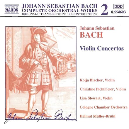 Cologne Chamber Orchestra, Helmut Müller-Brühl - J.S. Bach: Violin Concertos (CD)