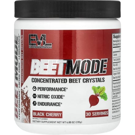 BeetMode, Cristaux de Betterave Concentrés, Cerise Noire, 6,88 oz (195 g)