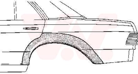 Van Wezel - ACHTER SCHERM VOOR MERCEDES BENZ W123 1976-1984 ARC478760VWAN