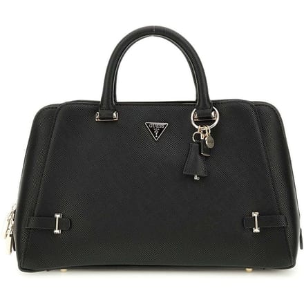 GUESS handtas schoudertas Rosalba Girlfriend Satchel Black zwart