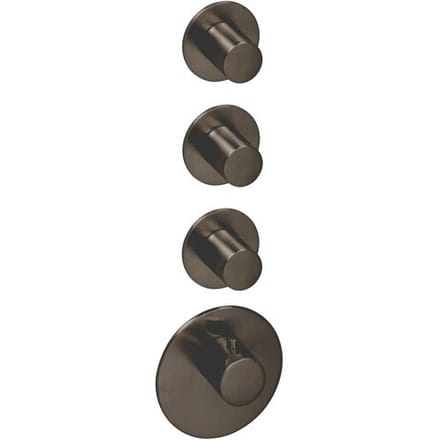Herzbach DESIGN iX PVD LOGIC XL 3 colour set for universal thermostat module 21.523015.1.40