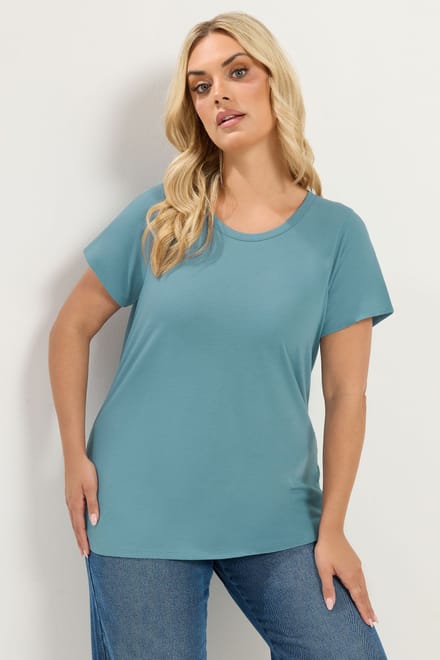 Yours Yourset 2Pack Blauwe En Grijze Core Basic Tshirtssize 44