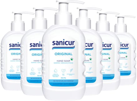 Sanicur - Handzeep Original - 6 x 300 ml - Voordeelverpakking