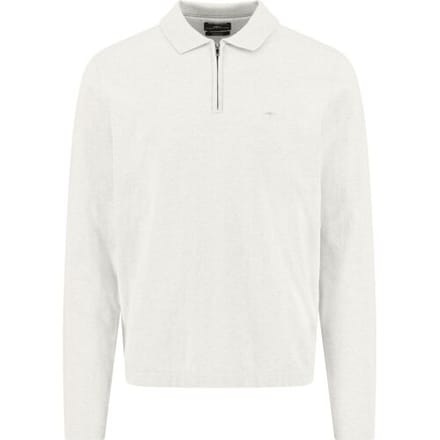 Fynch-Hatton Polo Zip Superflex Subtle Mélange New Off White / male