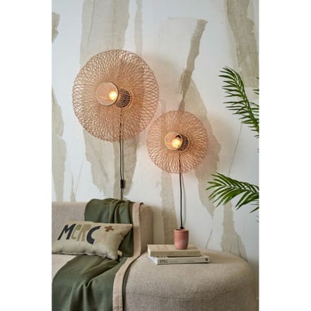 GOOD&MOJO Wandlamp Cango - Bamboe - Ø40cm - Binnen Bohemian