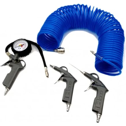 2-blower opblaasset flexibele slang en pneumatische fittingen Brazoline