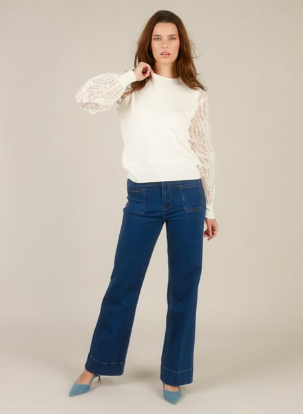 YEST Ilarie Tops - Antique White - maat 44