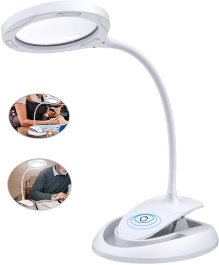 ApexArte® Vergrootglas Met Verlichting - Loeplamp met Led Verlichting - Wit