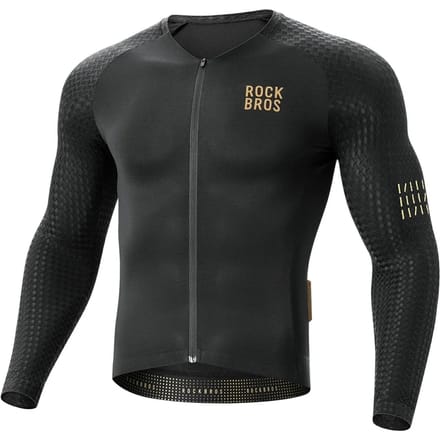 Rockbros YDCX008 Diamond Long Sleeve Cycling Jersey Size XL - Black