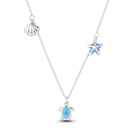 Ketting schildpad - zeester - schelp - meisje - tiener - zomer