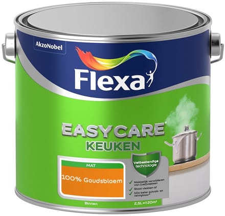 Flexa - Easycare Keuken - 100% Goudsbloem - Mengverf - 2,5 L