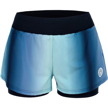 BIDI BADU Spectrum 2In1 Printed Shorts Dames-Donkerblauw,Lichtblauw