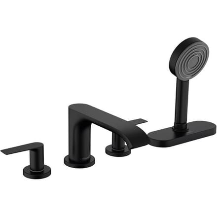 Hansgrohe VIVENIS 4-gats badrandmengkraan - met sbox - mat zwart