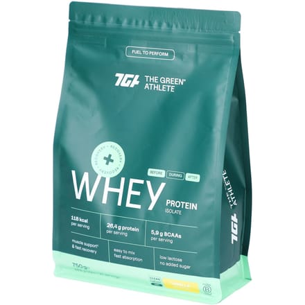 The Green Athlete Whey Protein Isolate Vanilla 750 Poeder