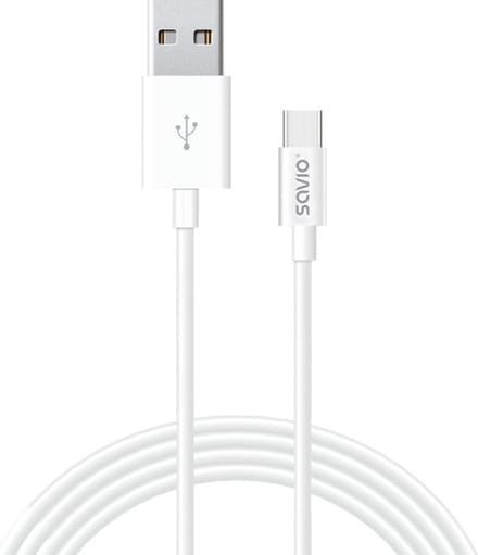 Savio CL-125 USB-kabel USB 2.0 1 m USB A USB C Wit