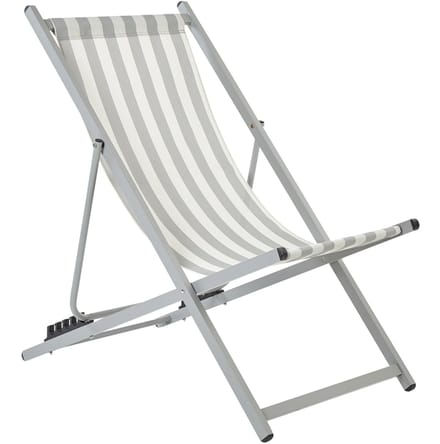 LOCRI II - Strandstoel - Lichtgrijs - Polyester