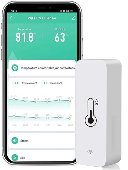 Slimme WiFi Hygrometer Thermometer met Externe Sensor en TUYA App