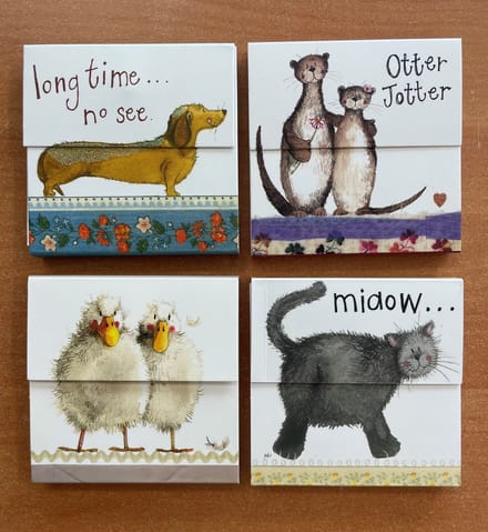 Alex Clark Mini Magnetic Notepad's - Magnetische notitieblokjes 4 stuks