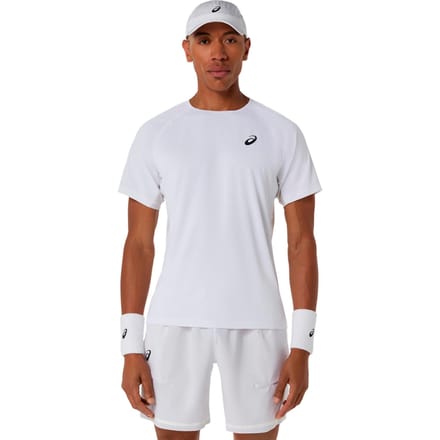 ASICS Match   T-shirt Heren-wit