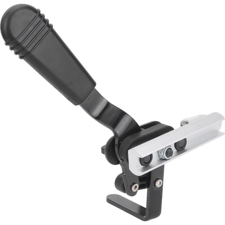 Frein à main pour fauteuil roulant, 25 mm, 1 po, en alliage d'aluminium robuste, pour personnes âgées, gauche black