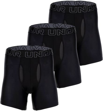 Under Armour Boxershorts UA PERFORMANCE TECH - SOLID 6 IN 3PK Set van 3