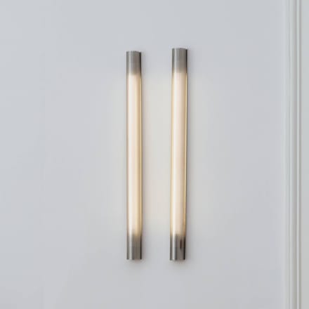 GEJST wandlamp Radent Stekker, staalgrijs, H. 70 cm, G13 LED