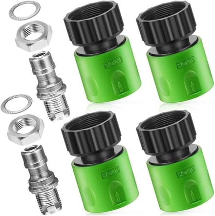 Grasmaaier Dek Wasadapter - Maaier Dek Reiniger - Gazon Onderhoud - Quick Connect Systeem - 100 g - Zilver
