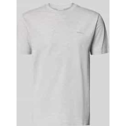 T-shirt met ronde hals en labelstitching