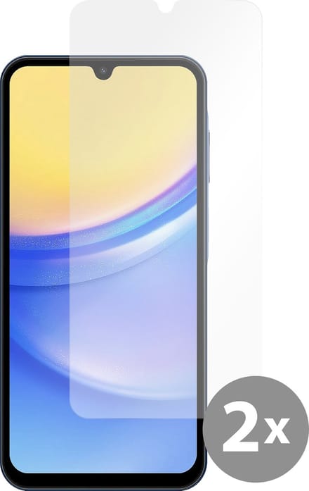 Cazy screenprotector geschikt voor Samsung Galaxy A15 (4G/5G) - Screenprotector Gehard Glas - 2 Stuks