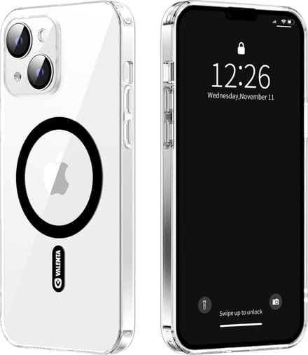 Valenta - Back Cover Glass - 9H -  Camera bescherming - geschikt voor magnetische Apple accessoires - Transparant - iPhone 13