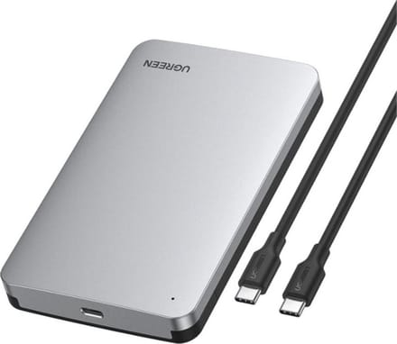 UGREEN 70499 - USB 3.1 Type C (Gen 2) Behuizing voor 2'5" SATA HDD/SSD - Aluminium ABS