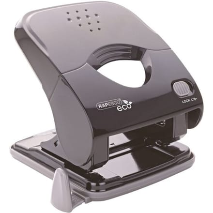#Rapesco Perforator ECO X5 zwart 30 vel GermSavy40 Less effort + GermSavy