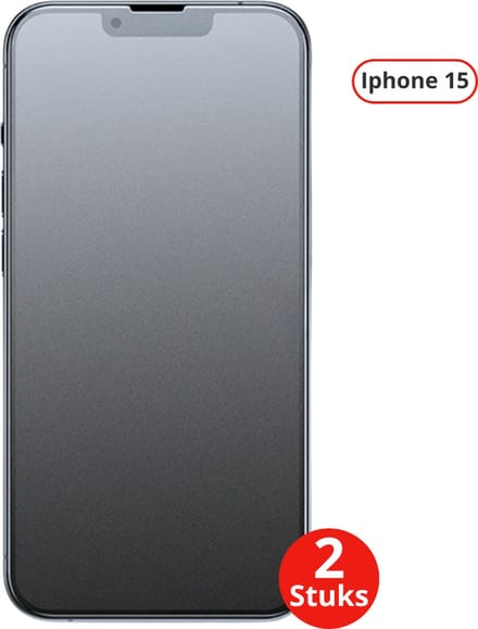 Bovista Telefoon Glasplaatje - Beschermglas - Glaasje - Screen Protector - Screenprotector - Extra Sterk - Shockproof - Premium Protection - Geschikt Voor Iphone 15