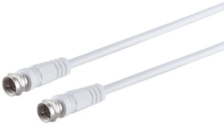 F-Stecker - F-Stecker, C-PIN, >100 dB, weiß, 7,5m