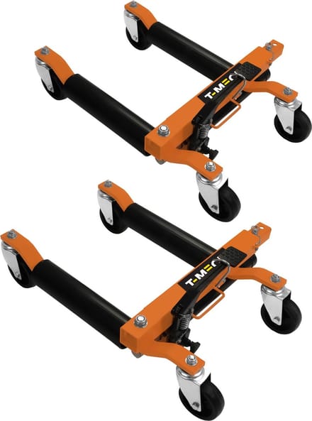 Set van 2 hydraulische voertuigverplaatsers - oranje - 82cm - 680kg
