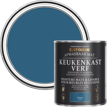 Rust-Oleum Blauw Afwasbaar Mat Keukenkastverf - Kobalt 750ml
