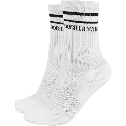 Gorilla Wear - Crew Sokken 2-Pack - Wit - EU 39-42