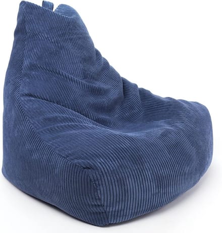 Comfortabele Fluvelen Zitzak Fauteuil Maat S voor Ontspanning Binnen