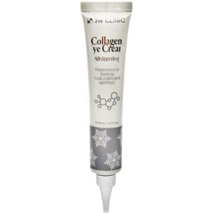 Crème Yeux Collagen 3W Clinic Blanchissante 40ml – Soin Yeux Éclaircissant & Raffermissant white