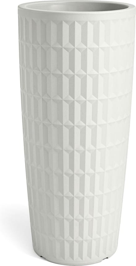 VECA - Bloempot Tyle, Ø38, H85 cm, warm wit