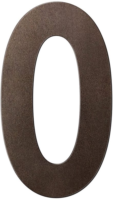 Huisnummer - Dark Brons Kleur - RVS - GPF - Dark blend 0 XL, 250 mm