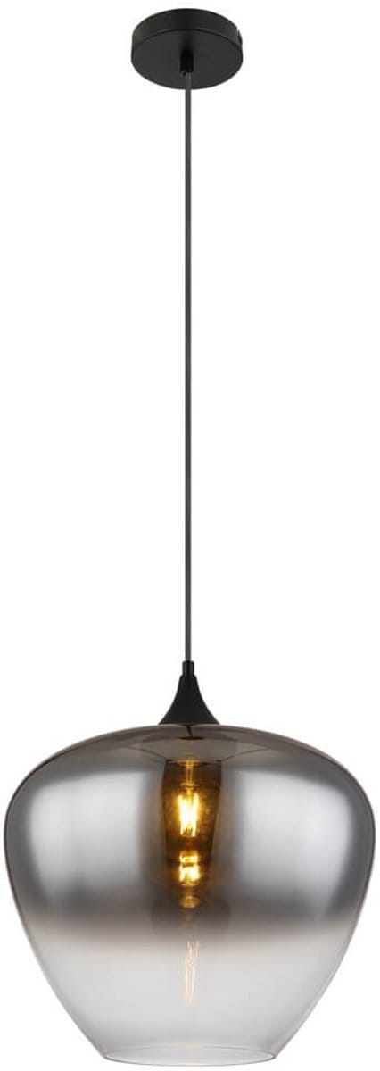 Globo - hanglamp - MAXY - zwart - glas - Ø 40cm - E27 - 15548H2